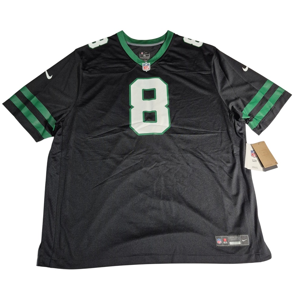 Aaron Rodgers New York Jets Nike Alternate Game Jersey Black Men's Size 3XL